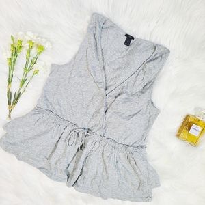 J.Crew Peplum Gray Tank Top